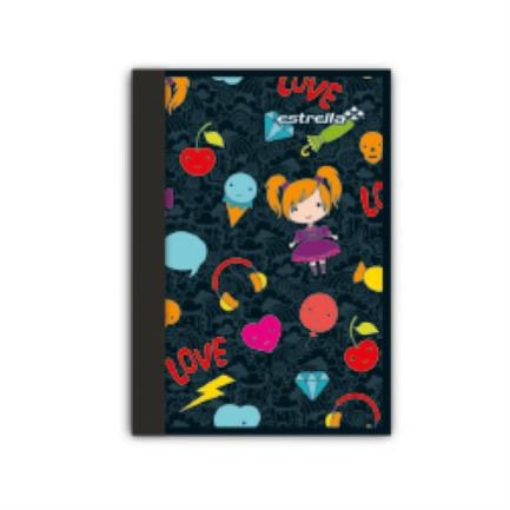 Imagen de LIBRETA ESTRELLA NOTAS 1/8 #5 RAYA 100 HOJAS