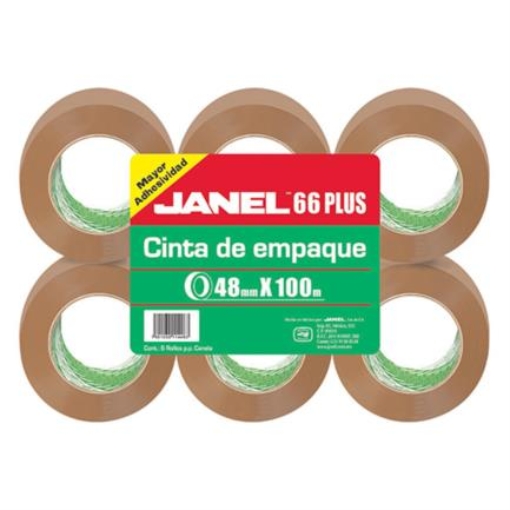 Imagen de CINTA JANEL EMPAQUE CANELA .048X100MTS PAQ C/6