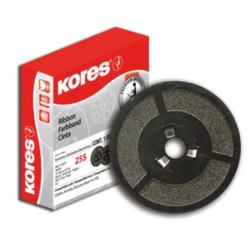 Imagen de CINTA P/CALCULADORA KORES NEGRO-ROJO 3.0CMS DIAMETRO