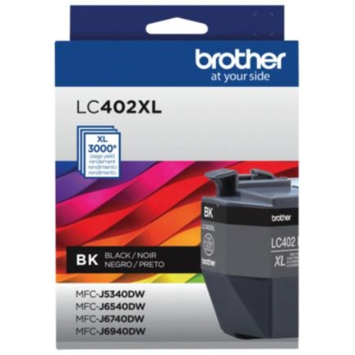 Imagen de Tinta Brother (F1GP) LC402XL Súper Alto Rendimiento Hasta 3000 Páginas Color Negro