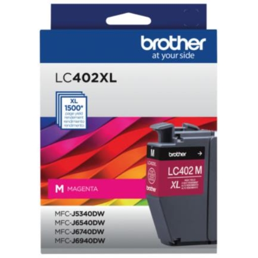 Imagen de Tinta Brother (F1GP) LC402XL Súper Alto Rendimiento Hasta 1500 Páginas Color Magenta