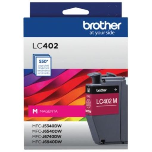 Imagen de Tinta Brother (F1GP) LC402M Alto Rendimiento Hasta 550 Páginas Color Magenta