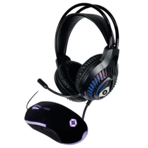 Imagen de Kit Gamer Vortred Raito 2 en 1 Alámbrico Diadema+Mouse Color Negro
