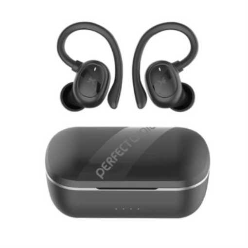 Imagen de Audífonos Perfect Choice Haken Bluetooth Deportivos TWS Cancelación de Ruido con Sujetador Color Negro