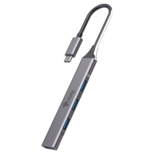 Imagen de Hub Stylos HB002 4 en 1 Multipuerto USB