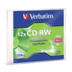 Imagen de DISCO COMPACTO VERBATIM RW 4X-12X 80MIN 700MB SLIM CASE