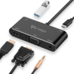 Imagen de Adaptador Vorago ADP-350 5 en 1 USB Tipo C a HDMI/VGA/USB