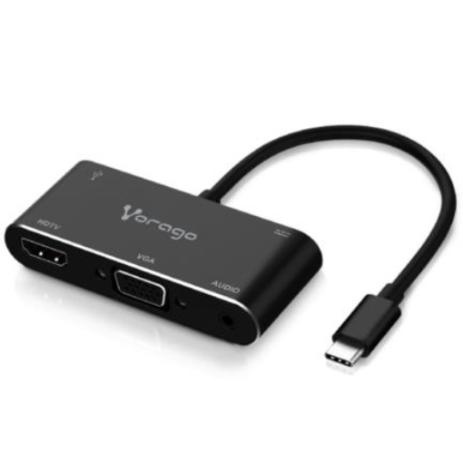 Imagen de Adaptador Vorago ADP-350 5 en 1 USB Tipo C a HDMI/VGA/USB