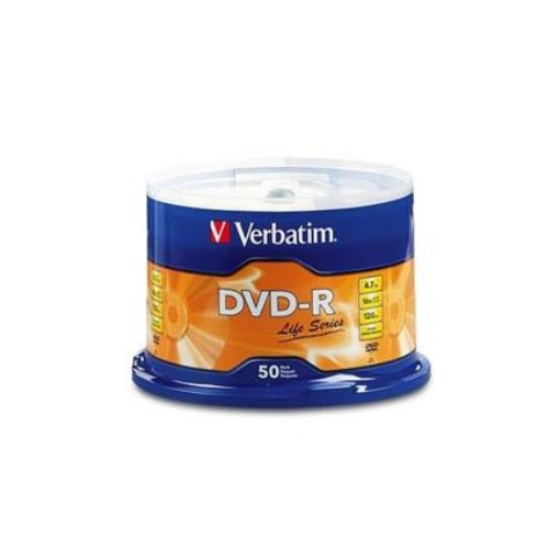 Imagen de DVD-R VERBATIM 4.7GB 16X SPINDLE C/50