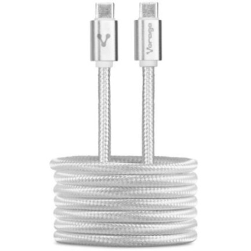 Imagen de Cable Vorago CAB-124 USB Tipo C Carga Rápida 1m Color Blanco
