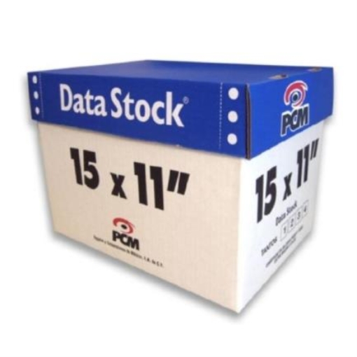 Imagen de Papel PCM DataStock 15x11" 1Tantos Blanco C/3000 Hojas