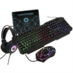 Imagen de Kit Gamer Vortred Alámbrico 4 en 1 Gear Up Color Negro