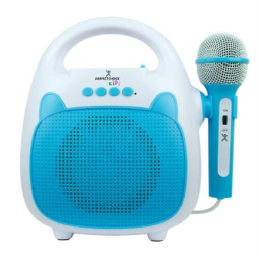 Imagen de Karaoke Perfect Choice Sing Portátil Inalámbrico Bluetooth para Niños Color Azul-Blanco