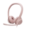 Imagen de Audífonos Logitech USB H390 para Computadora con Audio Dígital Mejorado Control en Cable Color Rosa