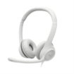 Imagen de Audífonos Logitech USB H390 para Computadora con Audio Dígital Mejorado Control en Cable Color Blanco Crudo