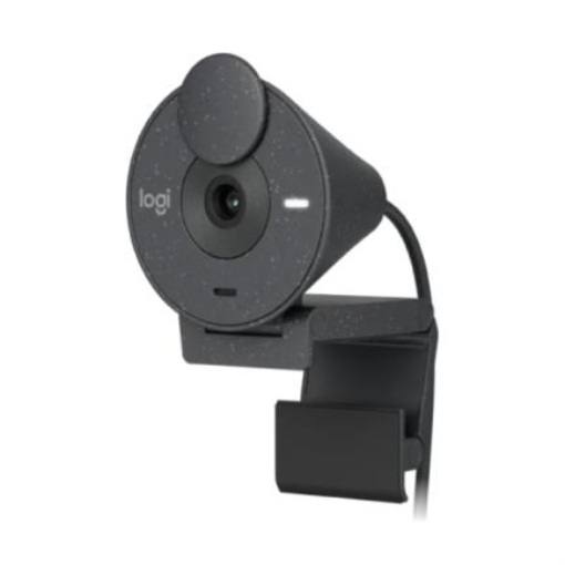 Imagen de Cámara Web Logitech Brio 300 1080p USB-C con Corrección Iluminación Automática Micrófono Color Grafito
