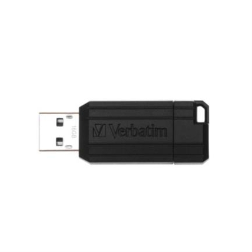 Imagen de Memoria USB Verbatim Unidad PinStripe 16 GB Color Negro