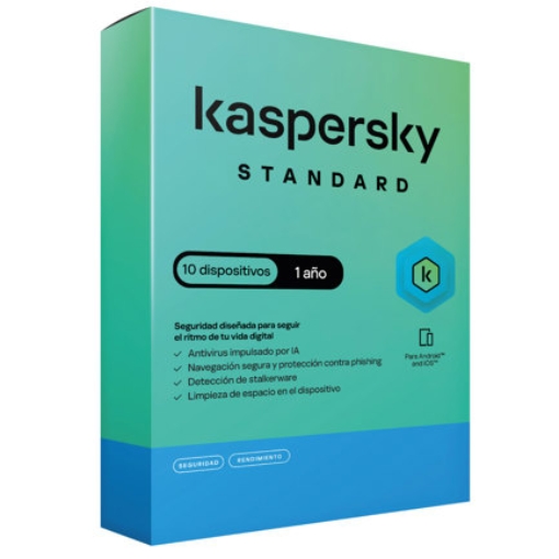 Imagen de Licencia Antivirus Kaspersky Standard 1 Año 10 Dispositivos