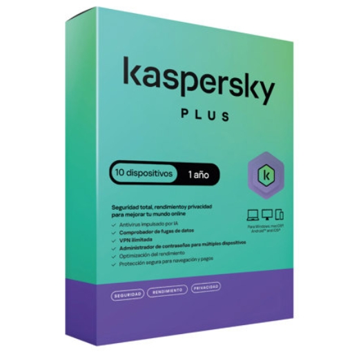 Imagen de Licencia Antivirus Kaspersky Plus 1 Año 10 Dispositivos