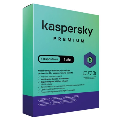 Imagen de Licencia Antivirus Kaspersky Premium 1 Año 5 Dispositivos