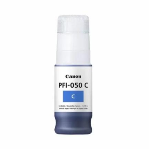 Imagen de Tinta Canon PFI-050 C a Base de Pigmentos 70ml para imagePROGRAF TC-20 Color Cian