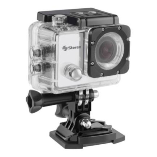 Imagen de Cámara Deportiva Steren CAM-500 Sumergible 4K Wi-Fi Resolución Hasta 12MP Protección IP67