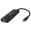 Imagen de Hub Perfect Choice Tipo C para Laptop y Dispositivos Móviles Color Negro
