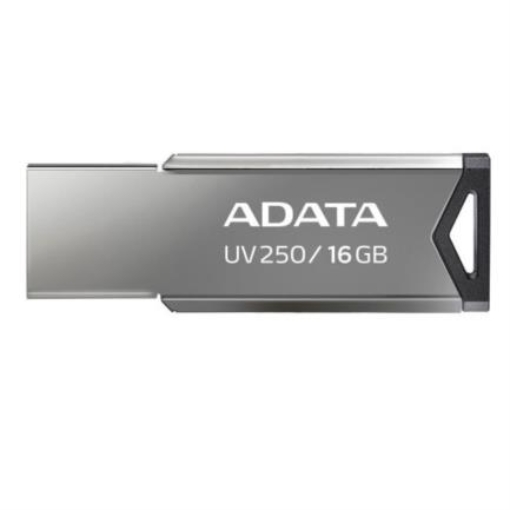 Imagen de Memoria USB Adata UV250 Metálica 16 GB V2.0 Color Negro-Plata