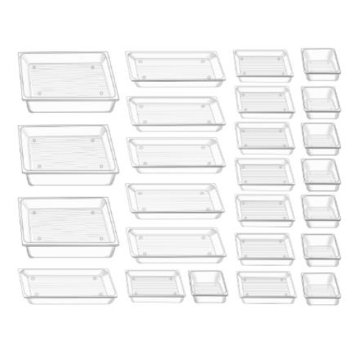 Imagen de Juego de 25 Organizadores para Cajón Nextep Transparente Pet