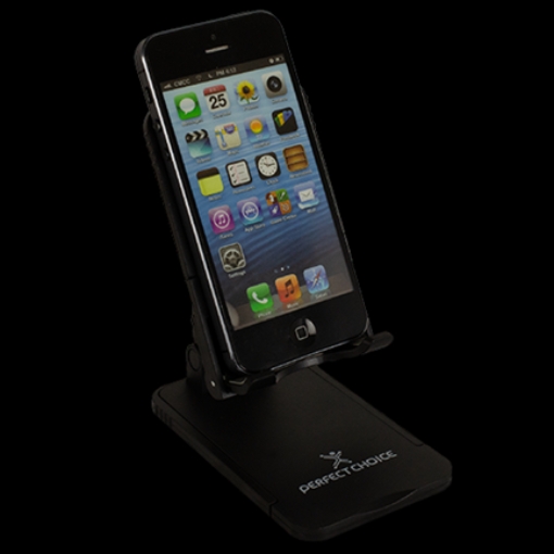Imagen de Base de Escritorio Perfect Choice para Smartphone Plegable y Portable Color Negro