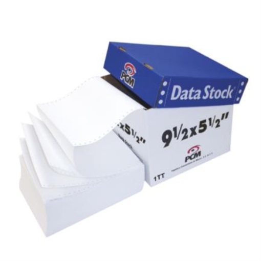 Imagen de Papel PCM Data Stock Blanco 9.5" x 5.5" 1Tanto C/6000
