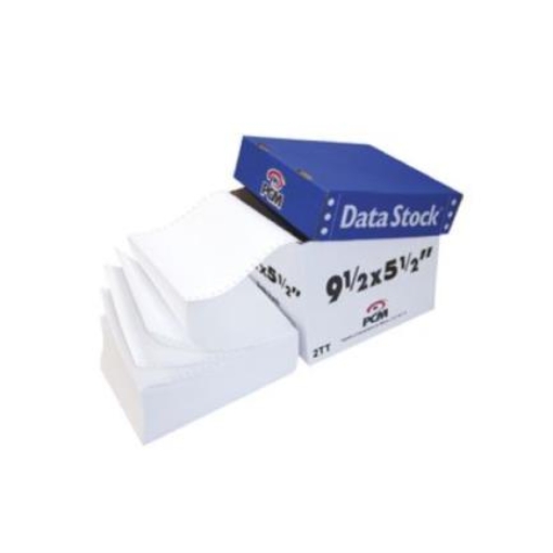 Imagen de Papel PCM Data Stock Blanco 9.5" x 5.5" 2Tanto C/3000