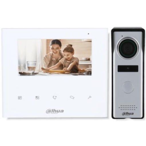 Imagen de Kit de Videoportero Analógico Dahua Pantalla de 4.3" Múltiples Sonidos de Timbre/Botones Touch/Frente de Calle de 1.3MP