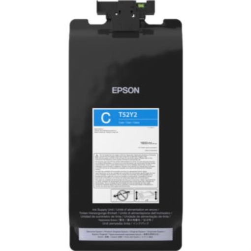 Imagen de Tinta Epson UltraChrome T52Y XD3 Alta Capacidad 1.6L Color Cian