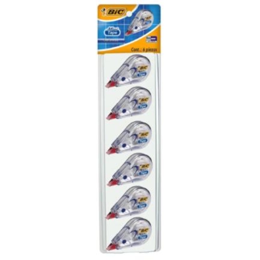 Imagen de Cinta Correctora BIC Mini Tape C/6 Pzas