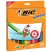 Imagen de Colores BIC Evolution Largos Mina Gruesa 4mm C/24 Pzas