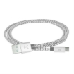 Imagen de Cable USB Perfect Choice Tipo A a Micro Trenzado 1m Color Gris