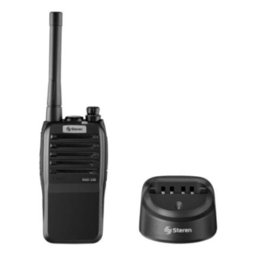 Imagen de Radio Intercomunicador Steren Profesional Portátil Hasta 7km de Alcance 7W Color Negro