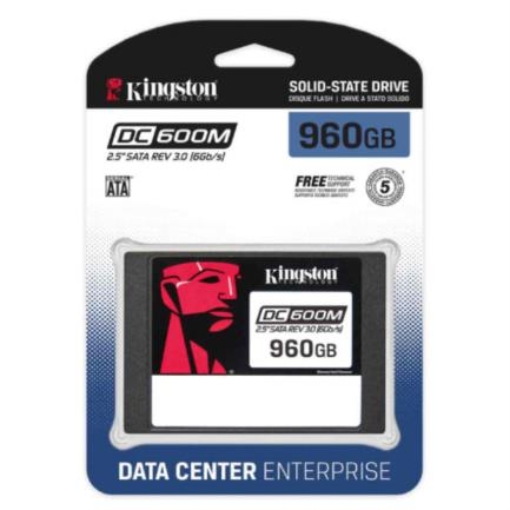 Imagen de Unidad de Estado Sólido SSD Kingston 960 GB DC600M SATA Enterprise 2.5" Uso Mixto