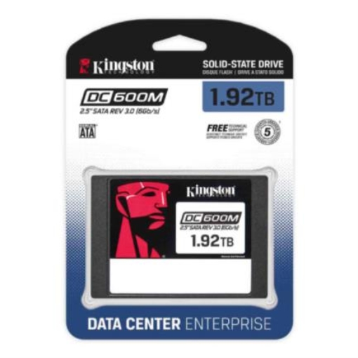 Imagen de Unidad de Estado Sólido SSD Kingston 1920 GB DC600M SATA Enterprise 2.5" Uso Mixto