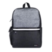 Imagen de Mochila TechZone de 15.6" para Laptop Múltiples Compartimientos Color Negro con Gris