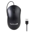 Imagen de Mouse Alámbrico TechZone 1000 DPI 3 Botones 1.35m Conexion USB Color Negro