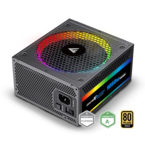 Imagen de Fuente de Poder Game Factor PSG1050 Iluminación RGB 1050W 80 Plus Gold Full Modular ATX12VO