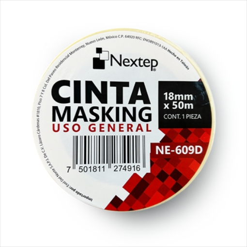 Imagen de Cinta Masking Nextep Uso General 18mm x 50mts