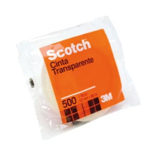 Imagen de Cinta Adhesiva 3M Scotch 508 0.012x66m C/8 Pzas