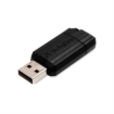 Imagen de Memoria USB VERBATIM Flash 2.0 PinStripe 64GB - Negro