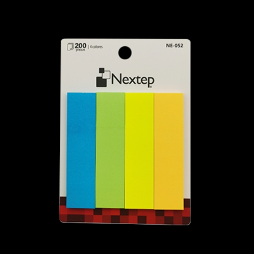 Imagen de Banderitas Nextep Neon 4 Colores 200 Piezas c/10 Estuches