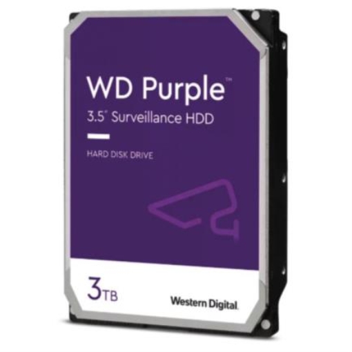 Imagen de Disco Duro Interno Western Digital Purple 3TB 3.5" 5400RPM SATA lll 6Gbit/s Caché 256MB para Videovigilancia