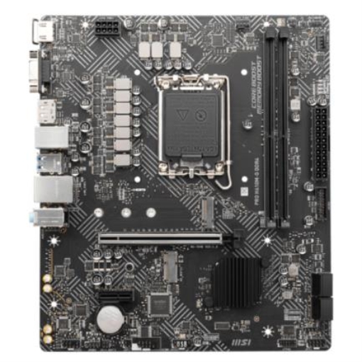 Imagen de Tarjeta Madre MSI PRO H610M-G 2xDDR4 64GB 3200Mhz PCIe 4.0 M.2 1xHDMI 1xVGA 1xDP S1700 12th 13th Gen mATX