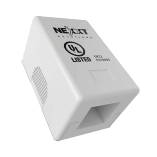 Imagen de Caja de Montaje Nexxt Solutions Superficial 1 Puerto RJ45 Cat5e Blanco